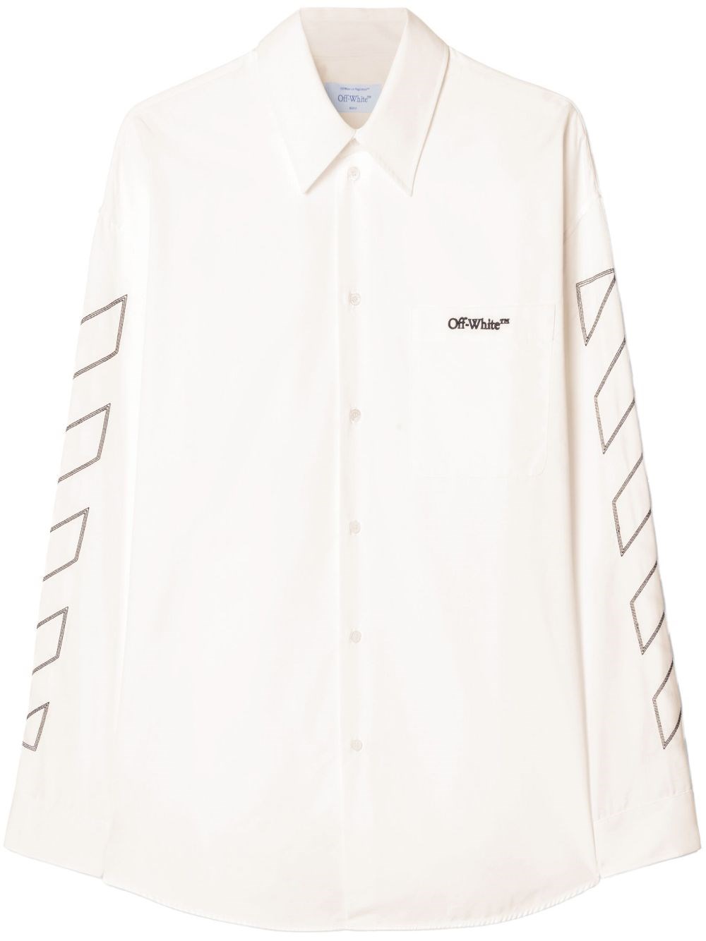 Off White Diag Outl Overshirt - Off White - Modalova