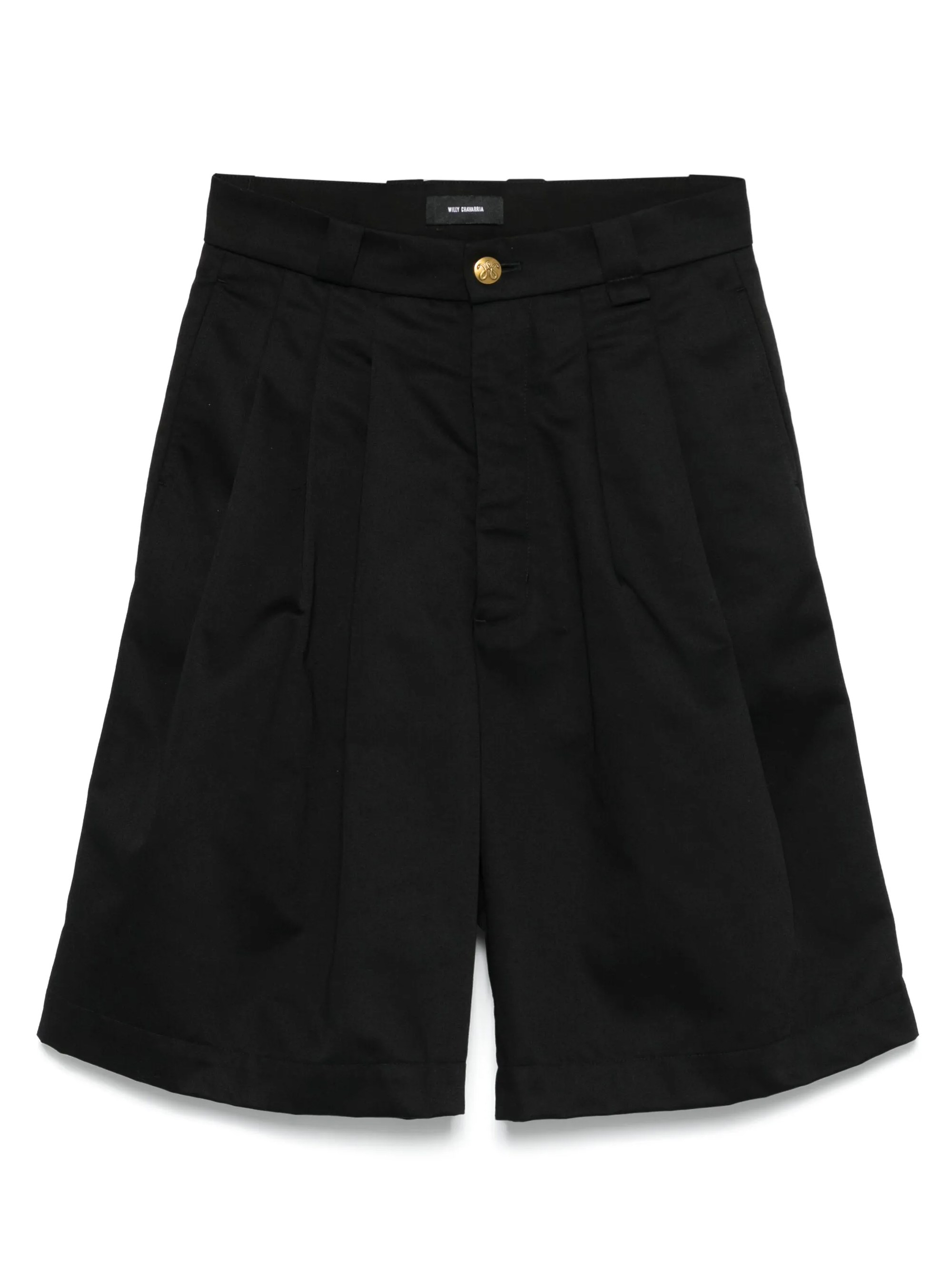 Willy Chavarria Black Borracho Bermuda Shorts In Black