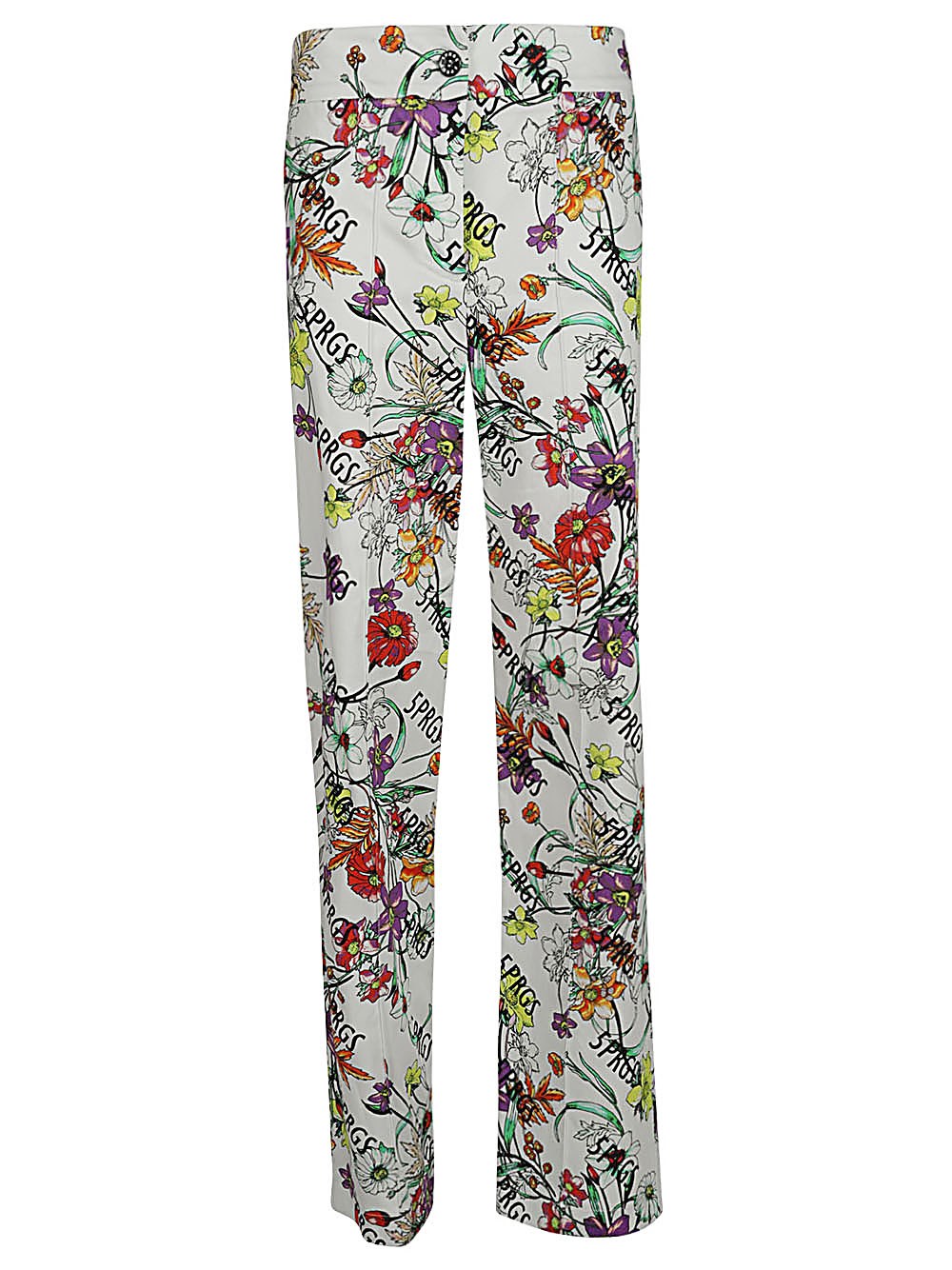 PROGRESS Printed Cotton Trousers - 5 PROGRESS - Modalova