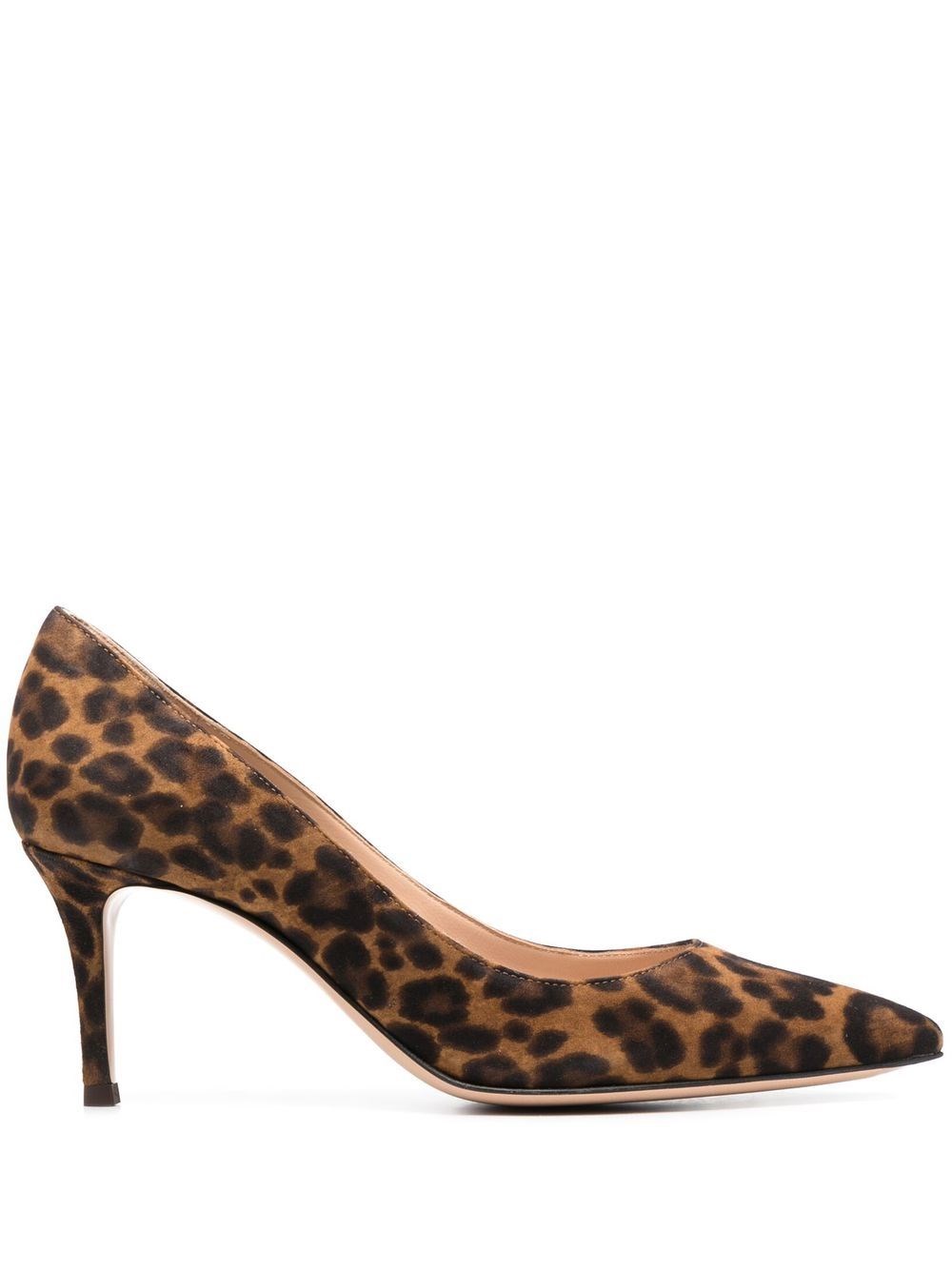 Gianvito 70 Suede Leather Pumps - Gianvito Rossi - Modalova