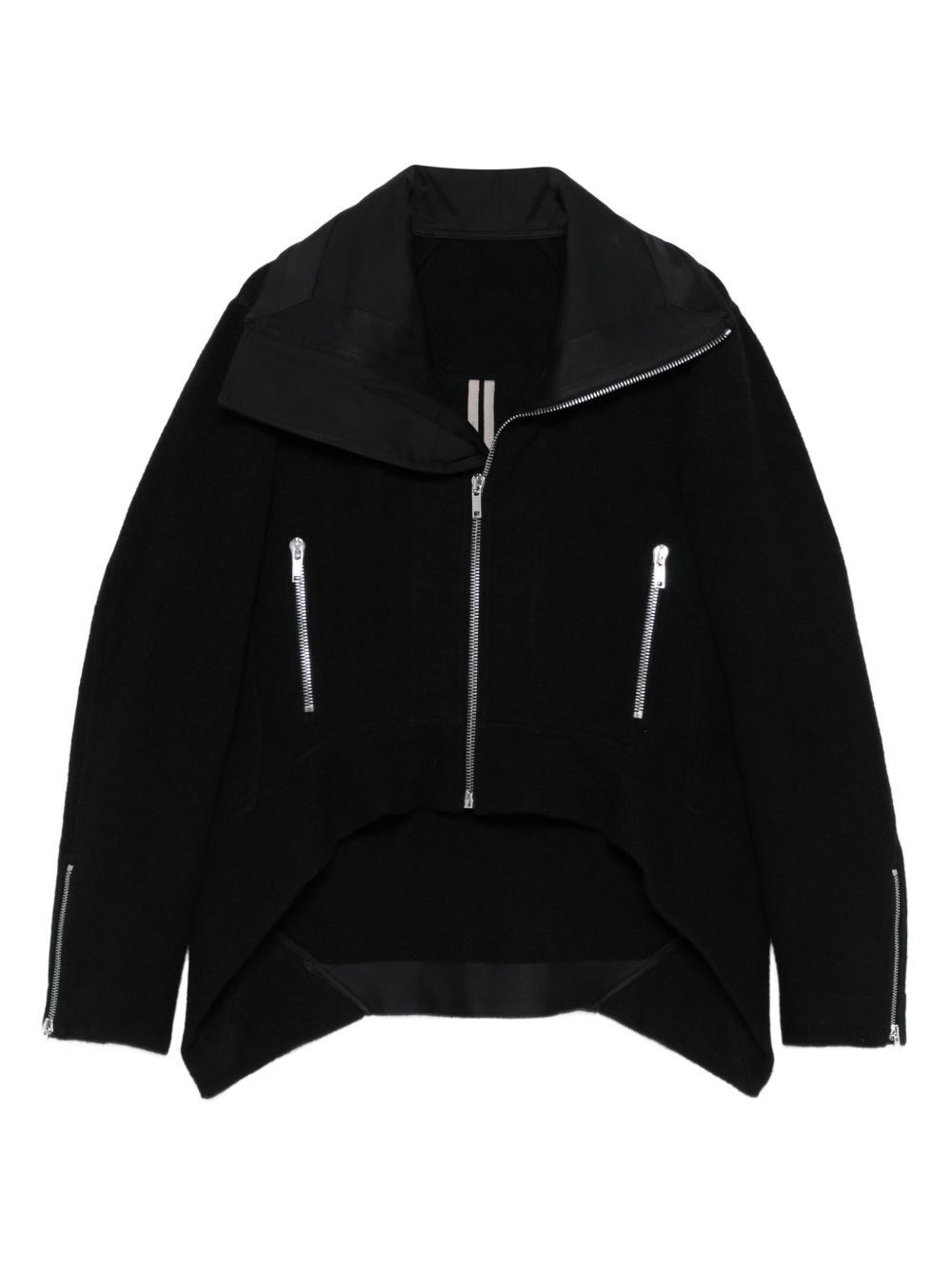 Rick Owens Black Concordians Exploder Jacket In Black