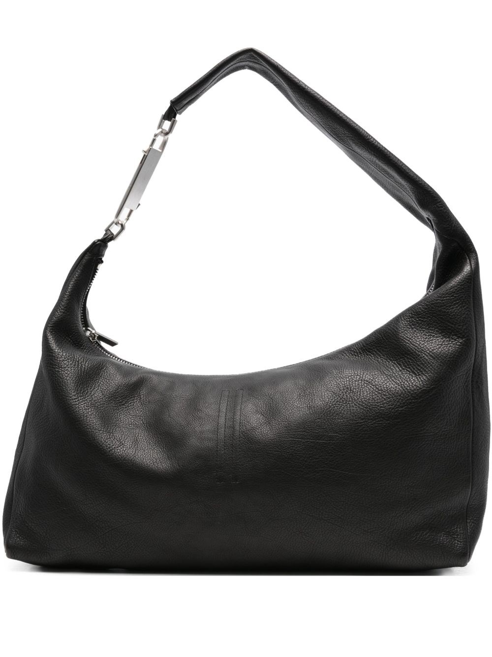 Rick Owens Gemini Leather Shoulder Bag In Black