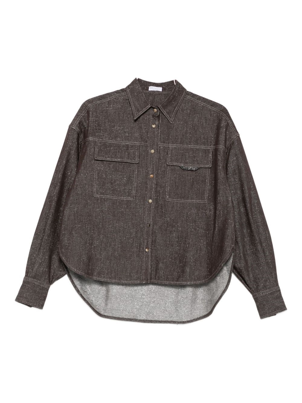 Cotton Blend Shirt - Brunello Cucinelli - Modalova