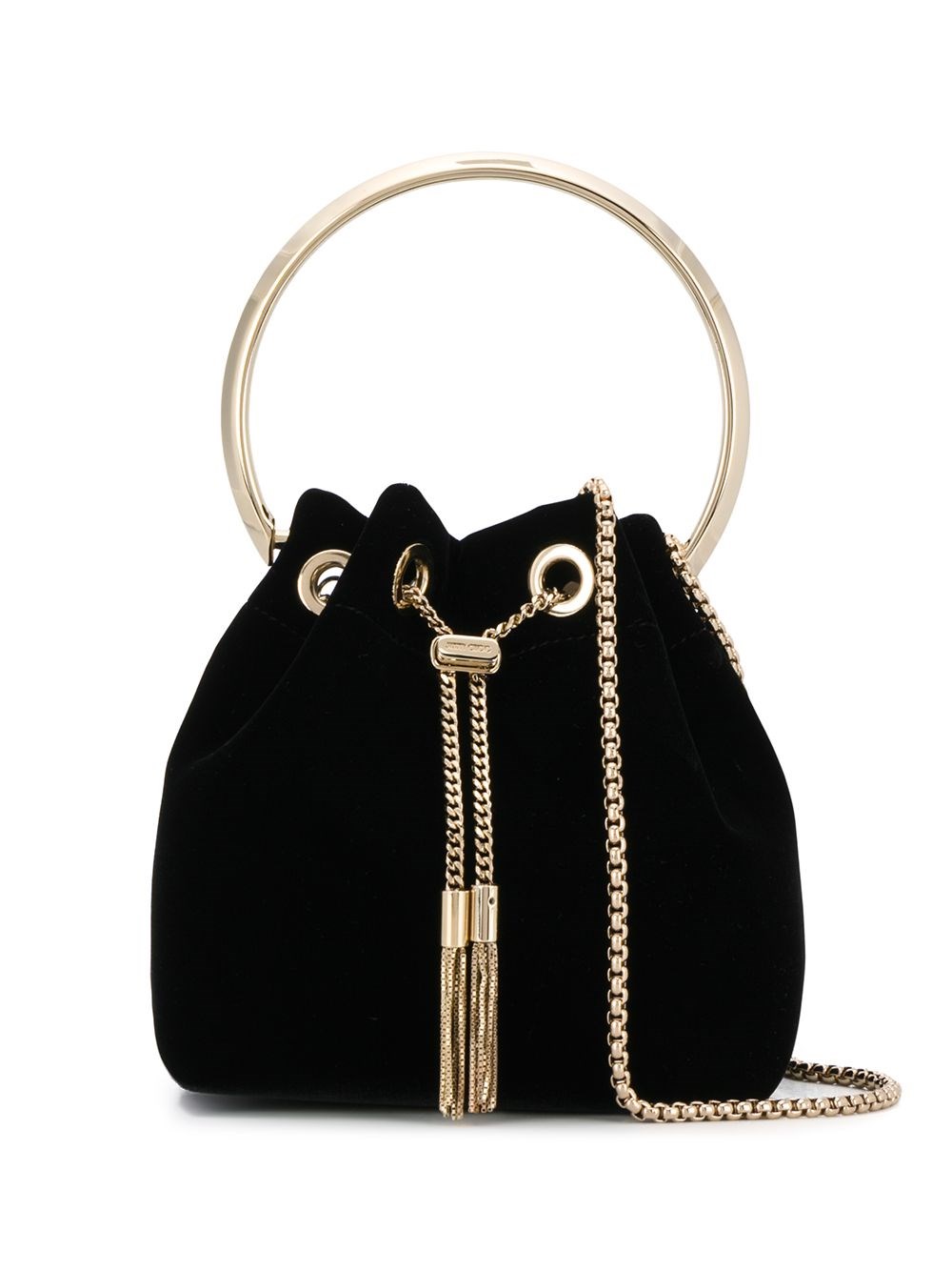 Jimmy Choo Bon Bon Leather Bucket Bag