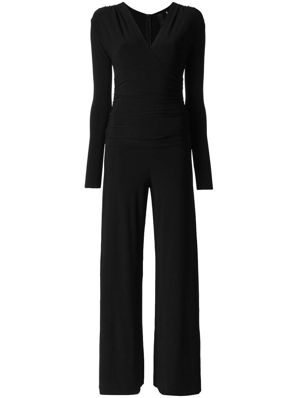 Norma Kamali V-Neck Jersey Jumpsuit - Norma Kamali - Modalova
