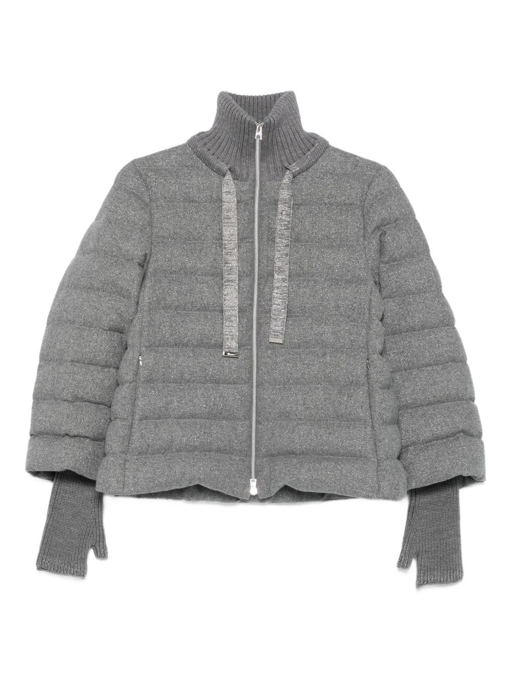 Cashmere And Wool Padded Jacket - Herno - Modalova