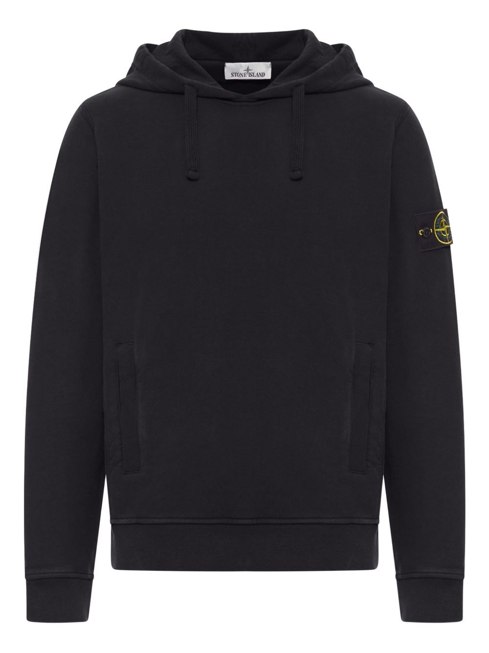 Stone Island Logo Cotton Hoodie - Stone Island - Modalova