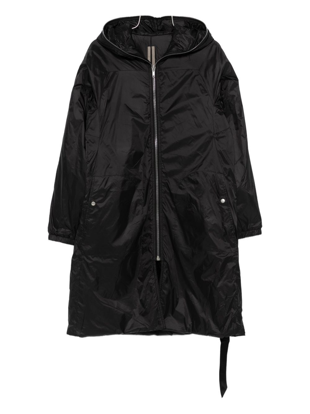 Rick Owens Drkshdw Nylon Parka Coat In Black