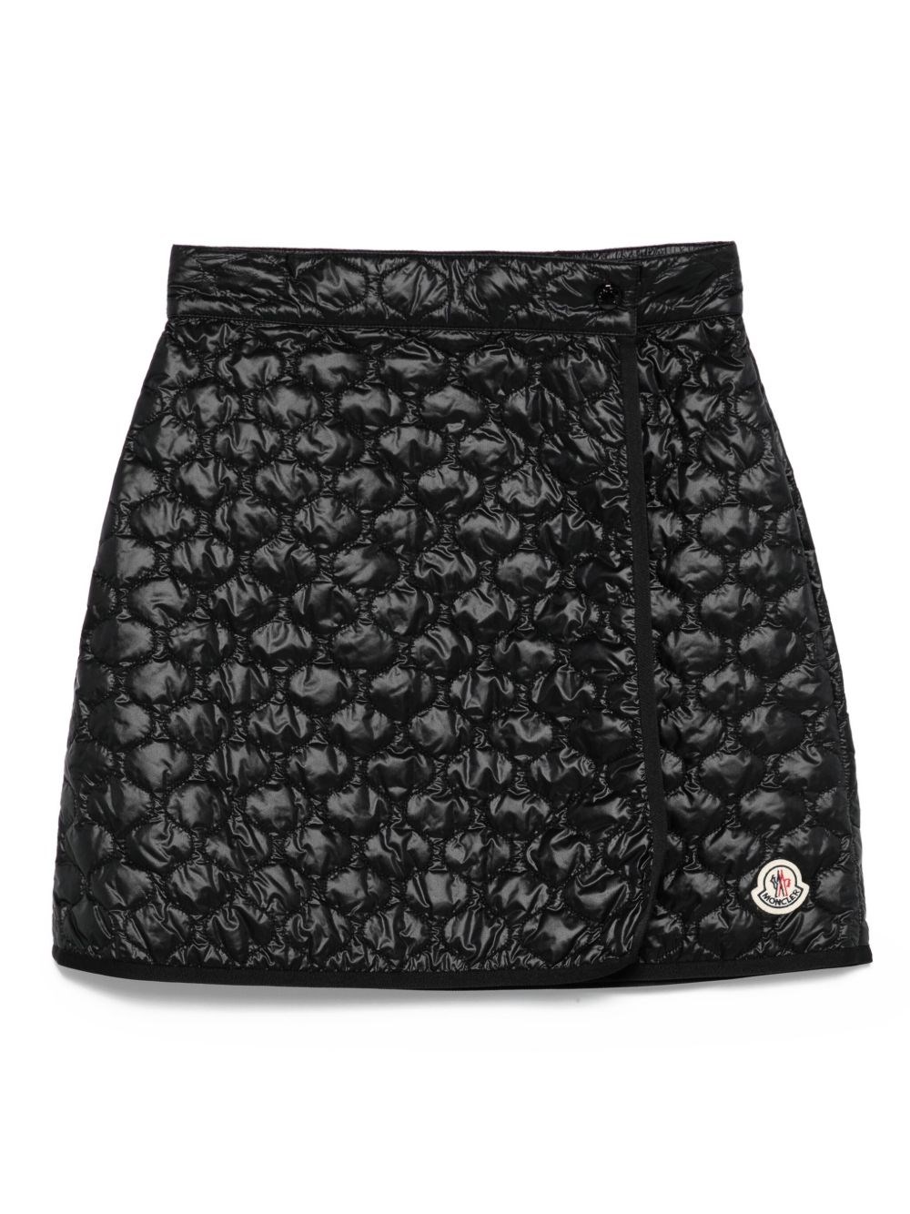 Moncler Padded Mini Skirt With Checked Quilting In Black