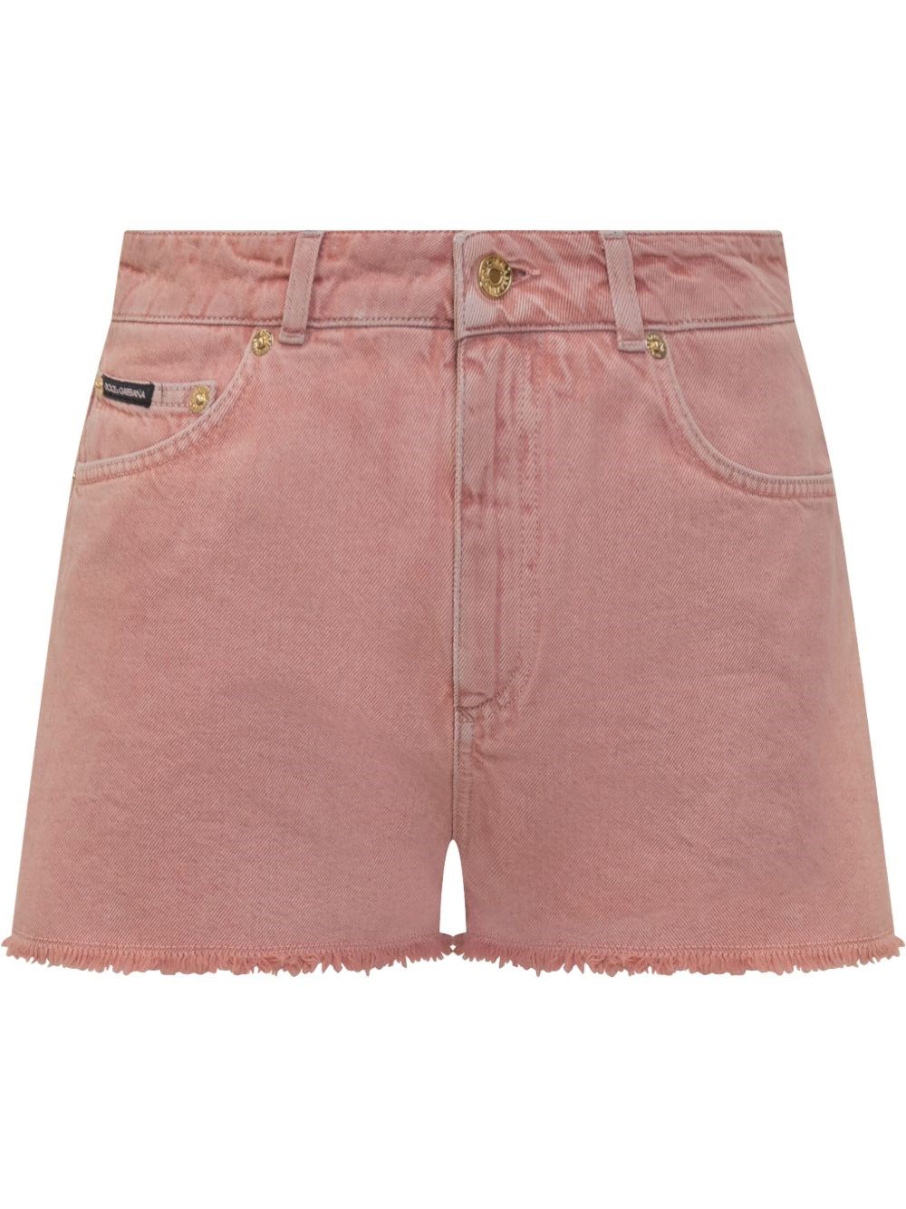 Dolce & Gabbana Regular Rise Flared Denim Shorts Clothing