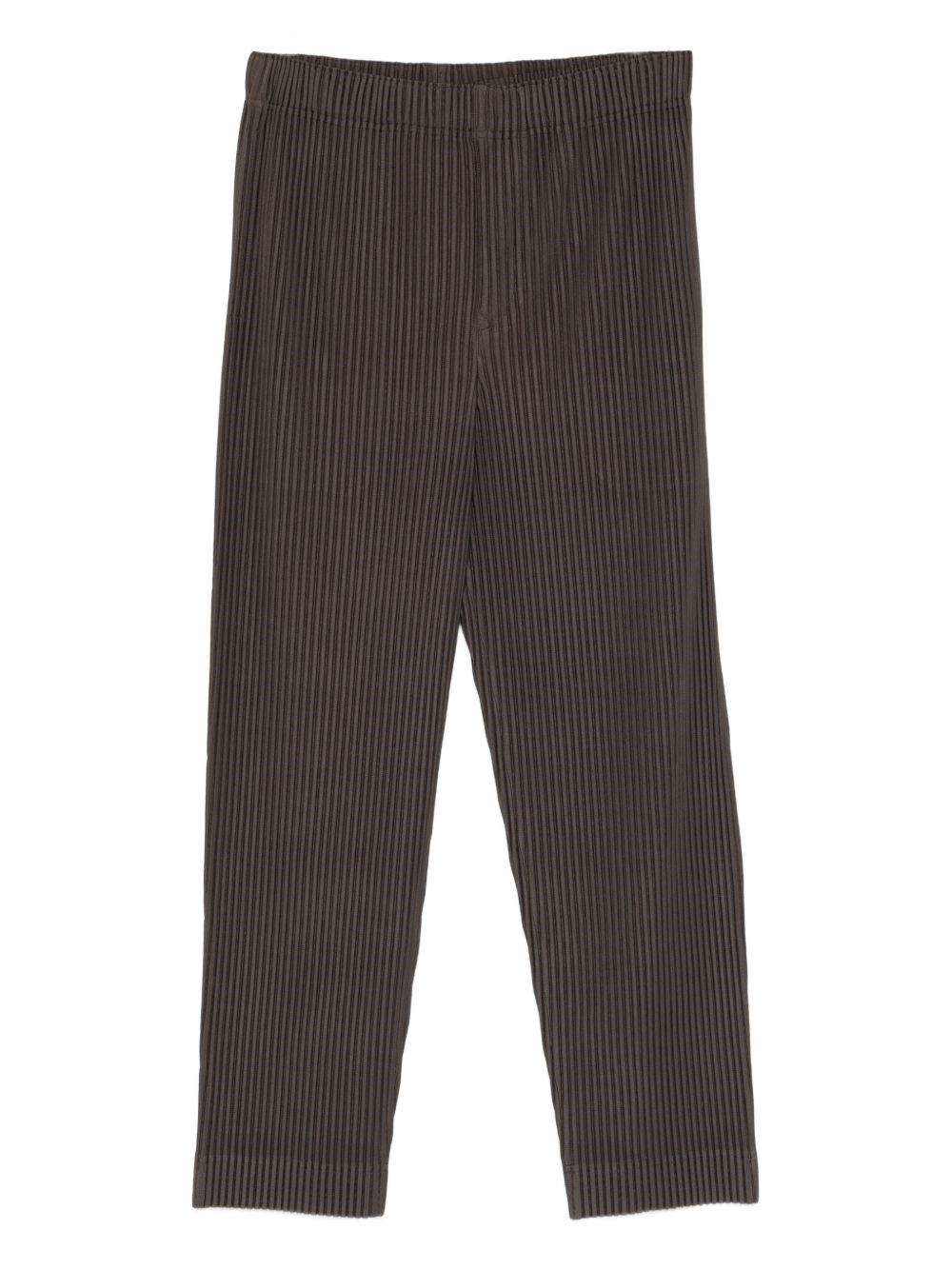 Issey Miyake Homme Plisse'  Pleated Trousers In Brown