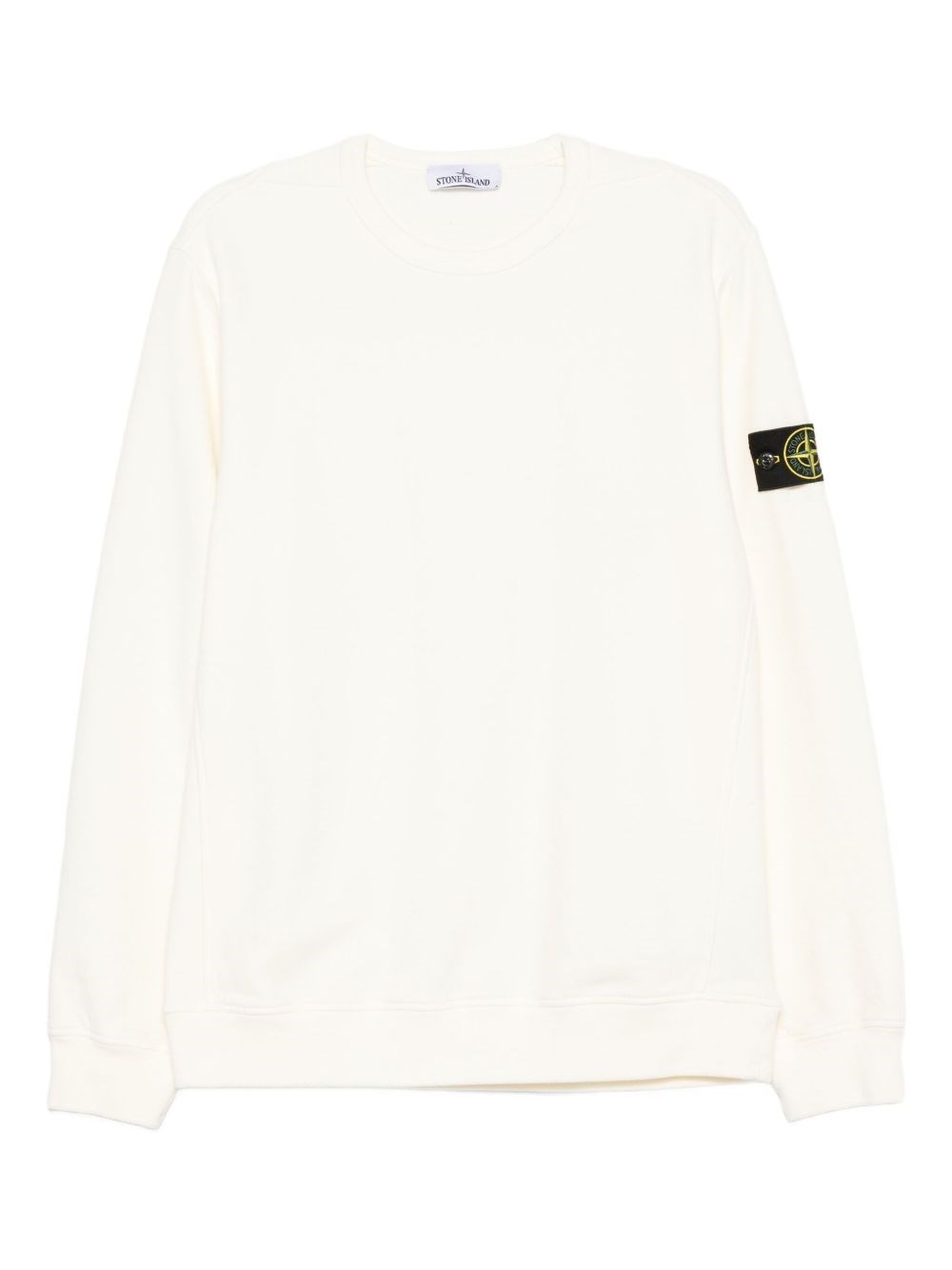 Logo Cotton Crewneck Sweatshirt - Stone Island - Modalova
