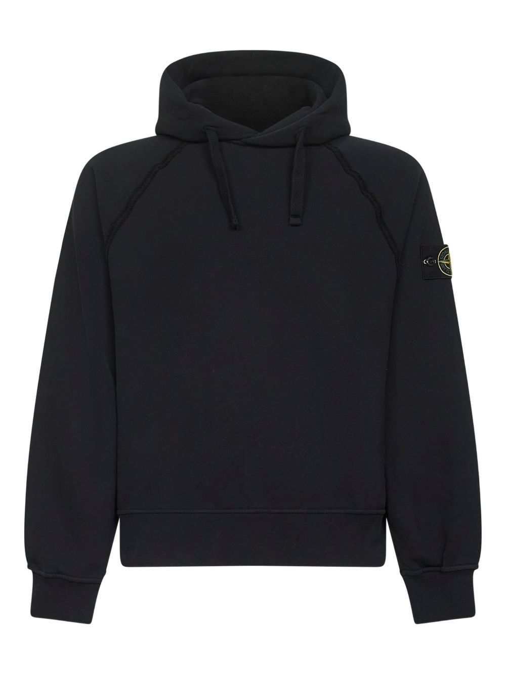 Stone Island Logo Cotton Hoodie - Stone Island - Modalova