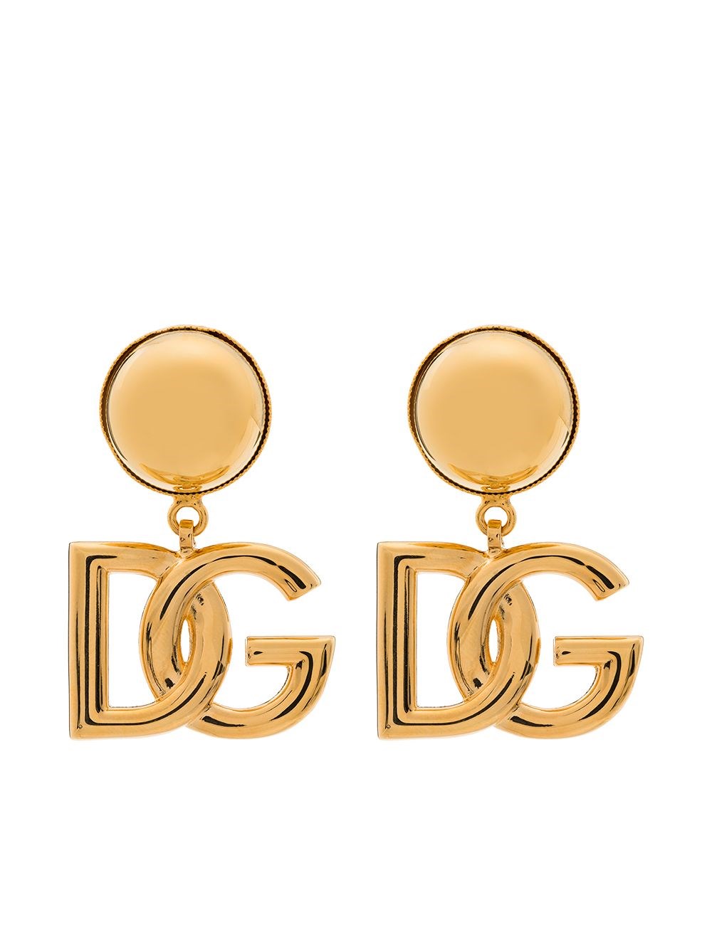 Dolce & Gabbana Dg Logo Drop Pendant Necklace