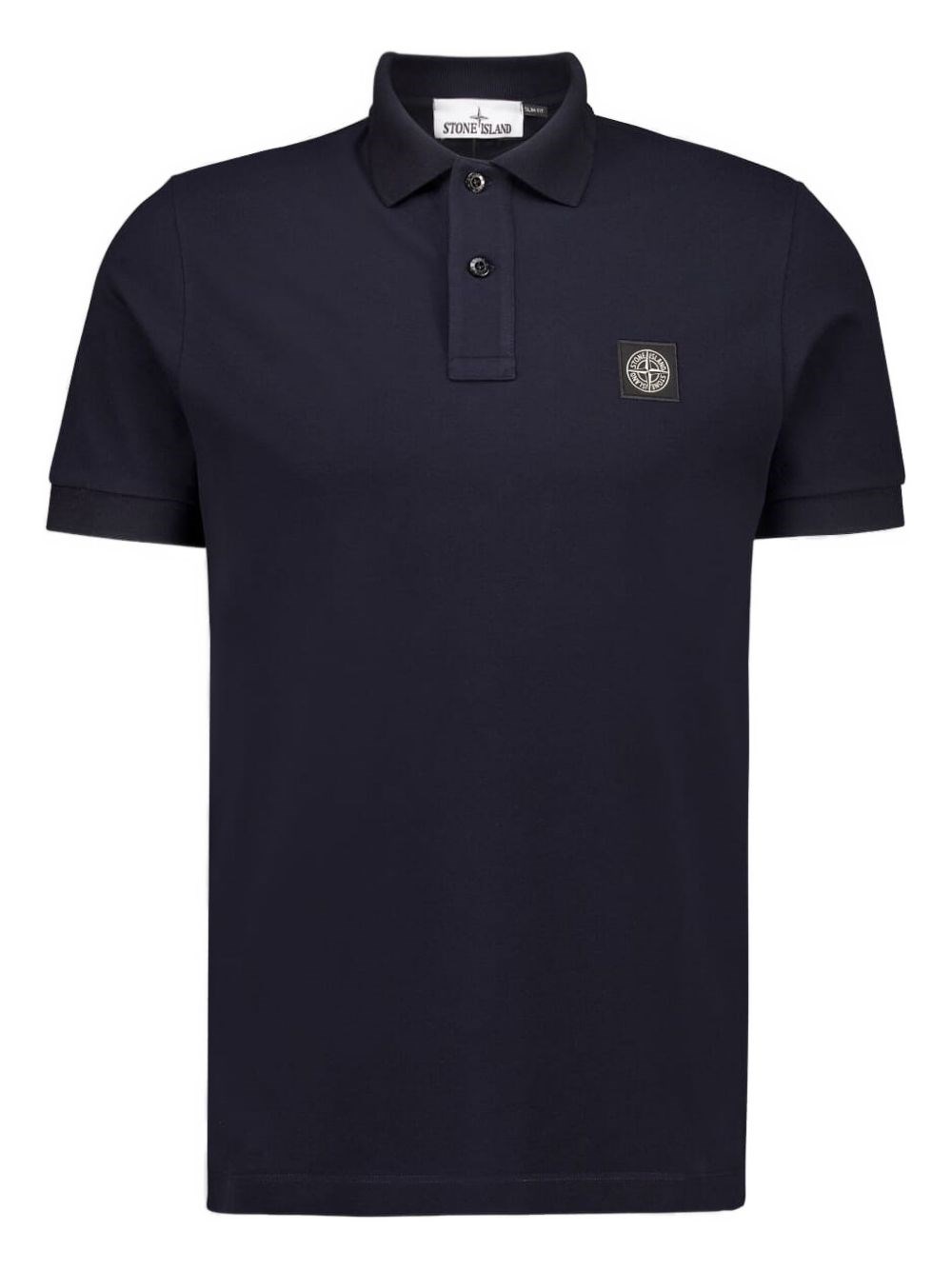 Stone Island Logo Cotton Polo Shirt