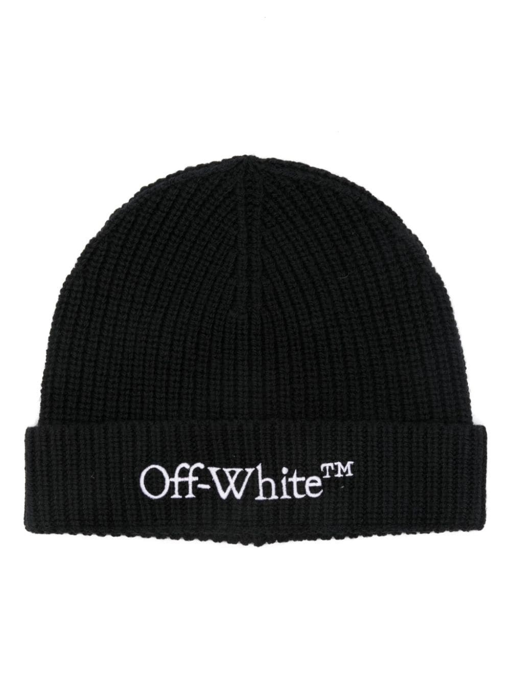 Off White Bookish Wool Beanie - Off White - Modalova