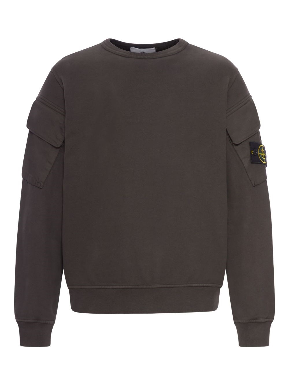 Stone Island Cotton Sweatshirt In Gray