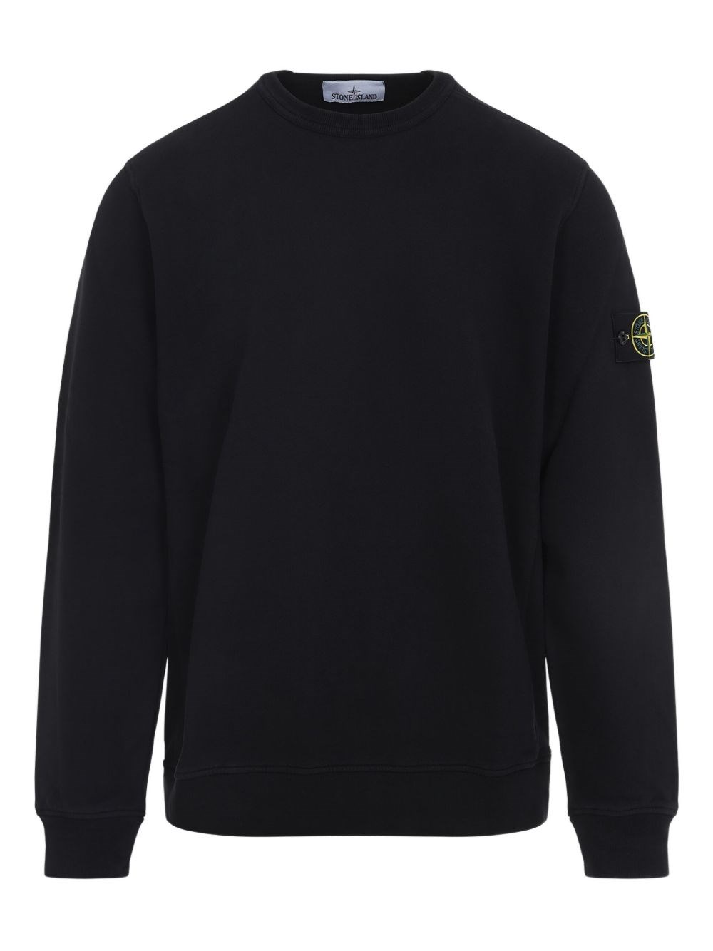 Logo Cotton Crewneck Sweatshirt - Stone Island - Modalova
