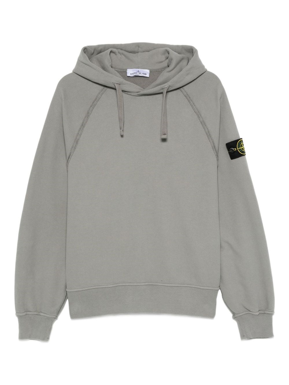 Stone Island Logo Cotton Hoodie - Stone Island - Modalova
