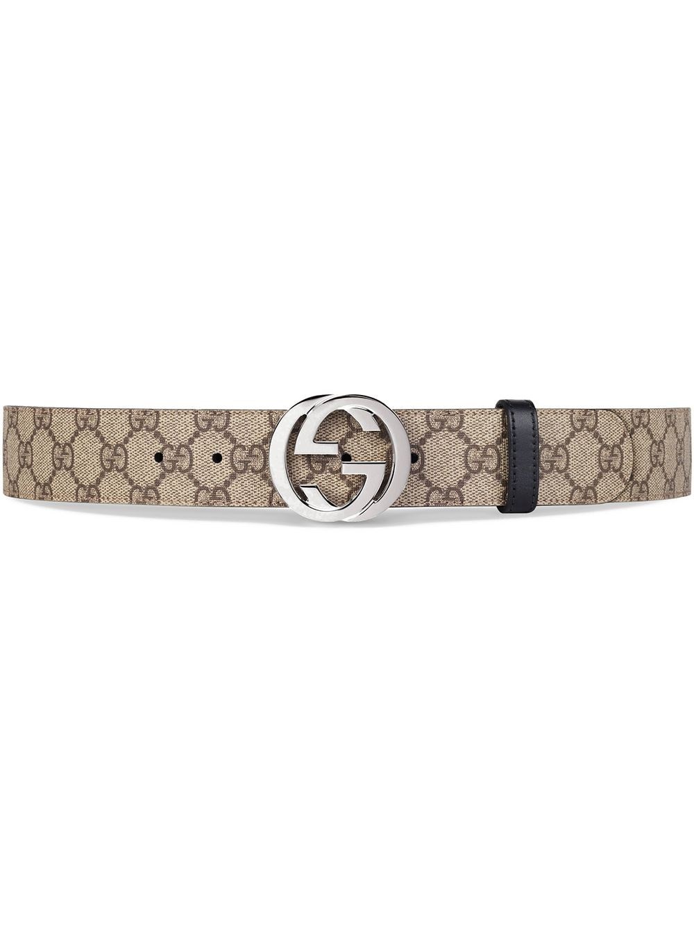 Gucci Men Gg Interlocking Reversible Belt In Neutral