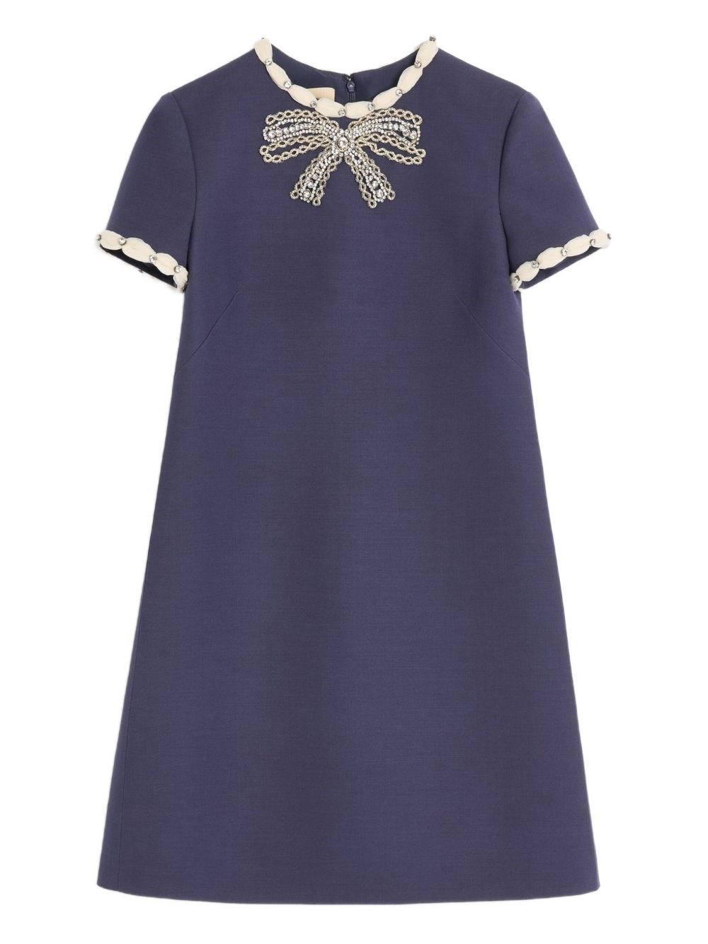 Wool And Silk Embroidered Dress - Valentino - Modalova