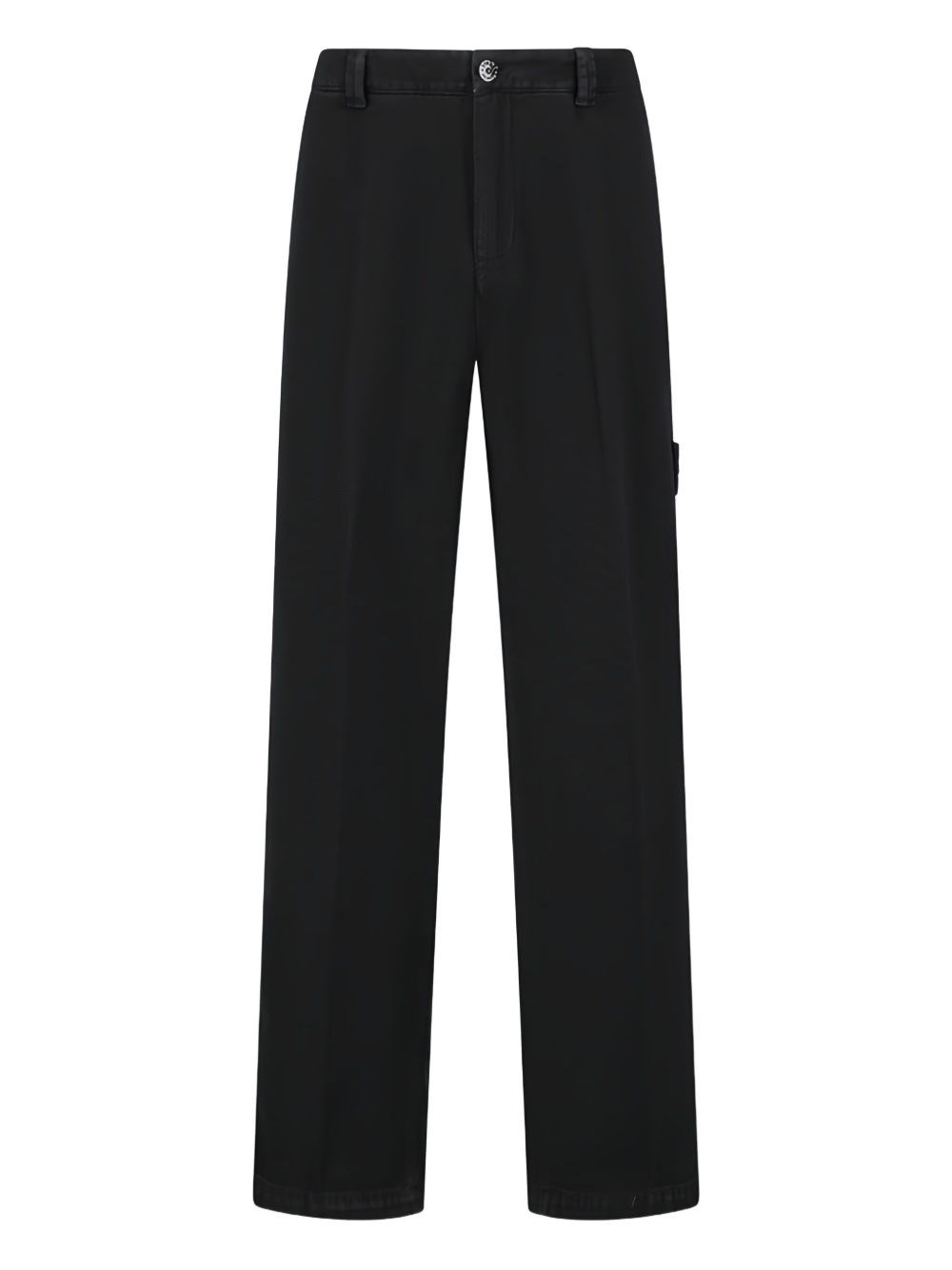 Stone Island Cotton Regular Fit Pants In Black