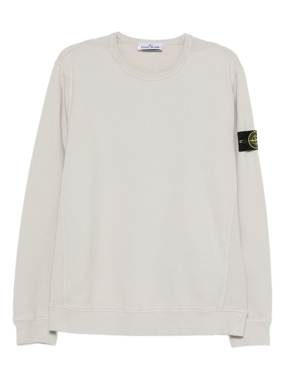 Logo Cotton Crewneck Sweatshirt - Stone Island - Modalova
