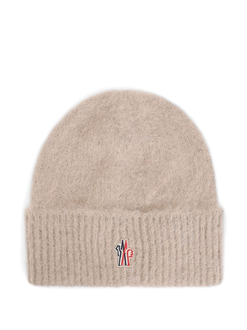 Moncler Grenoble Logo Wool Beanie In Pink