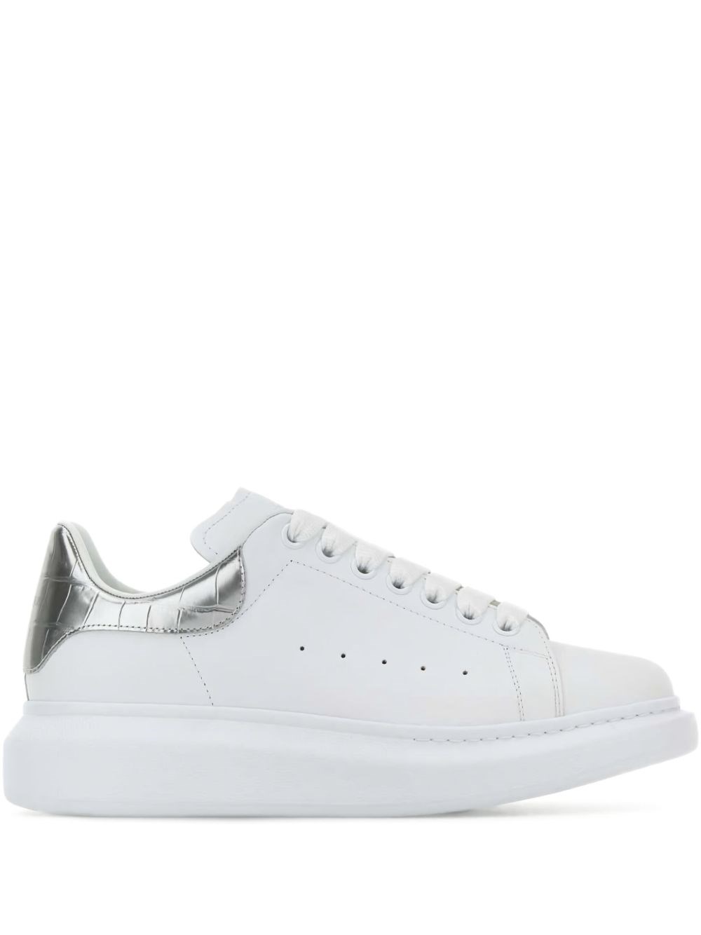 Oversize Leather Sneakers - Alexander McQueen - Modalova