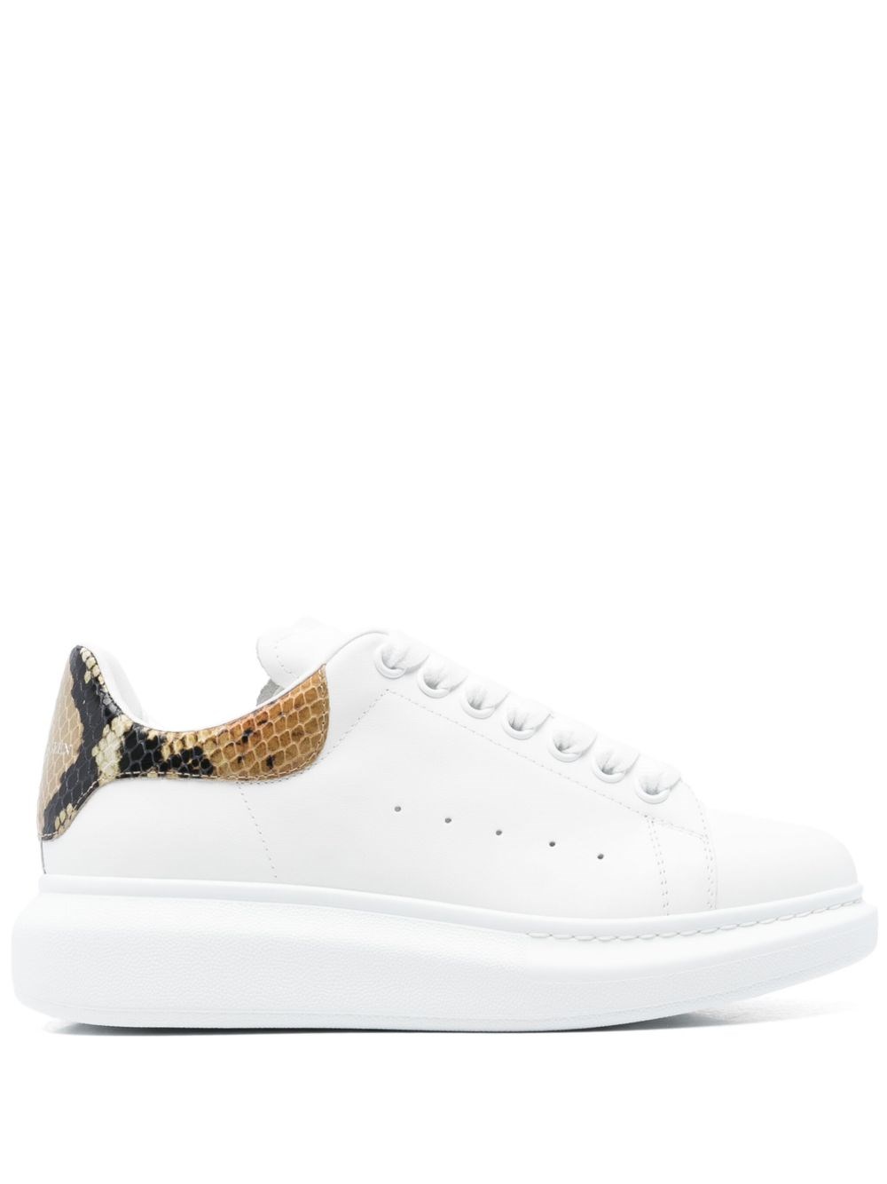 Oversize Leather Sneakers - Alexander McQueen - Modalova