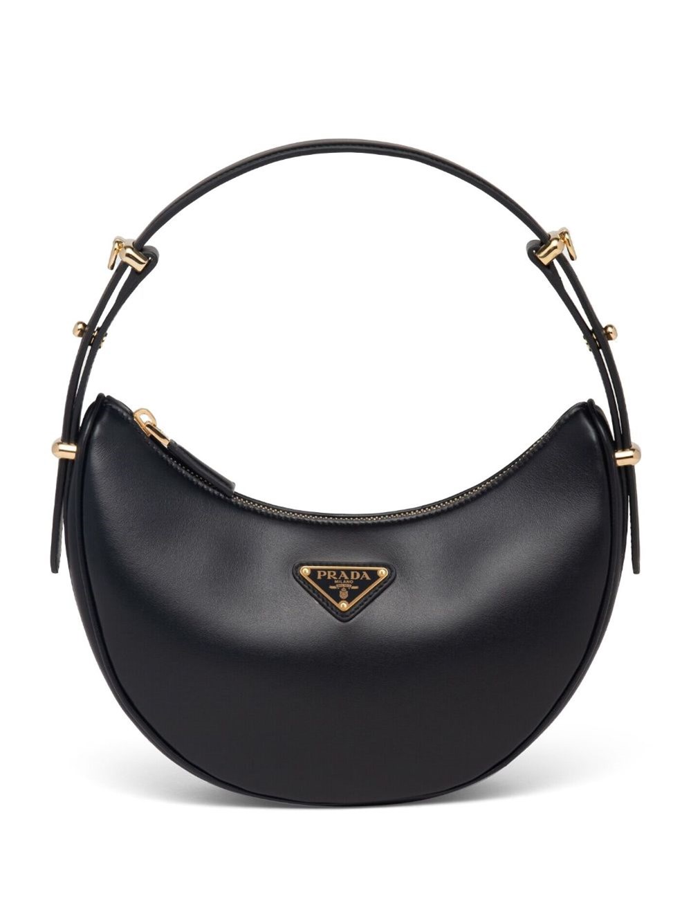 Prada Prada Arqué Small Leather Shoulder Bag