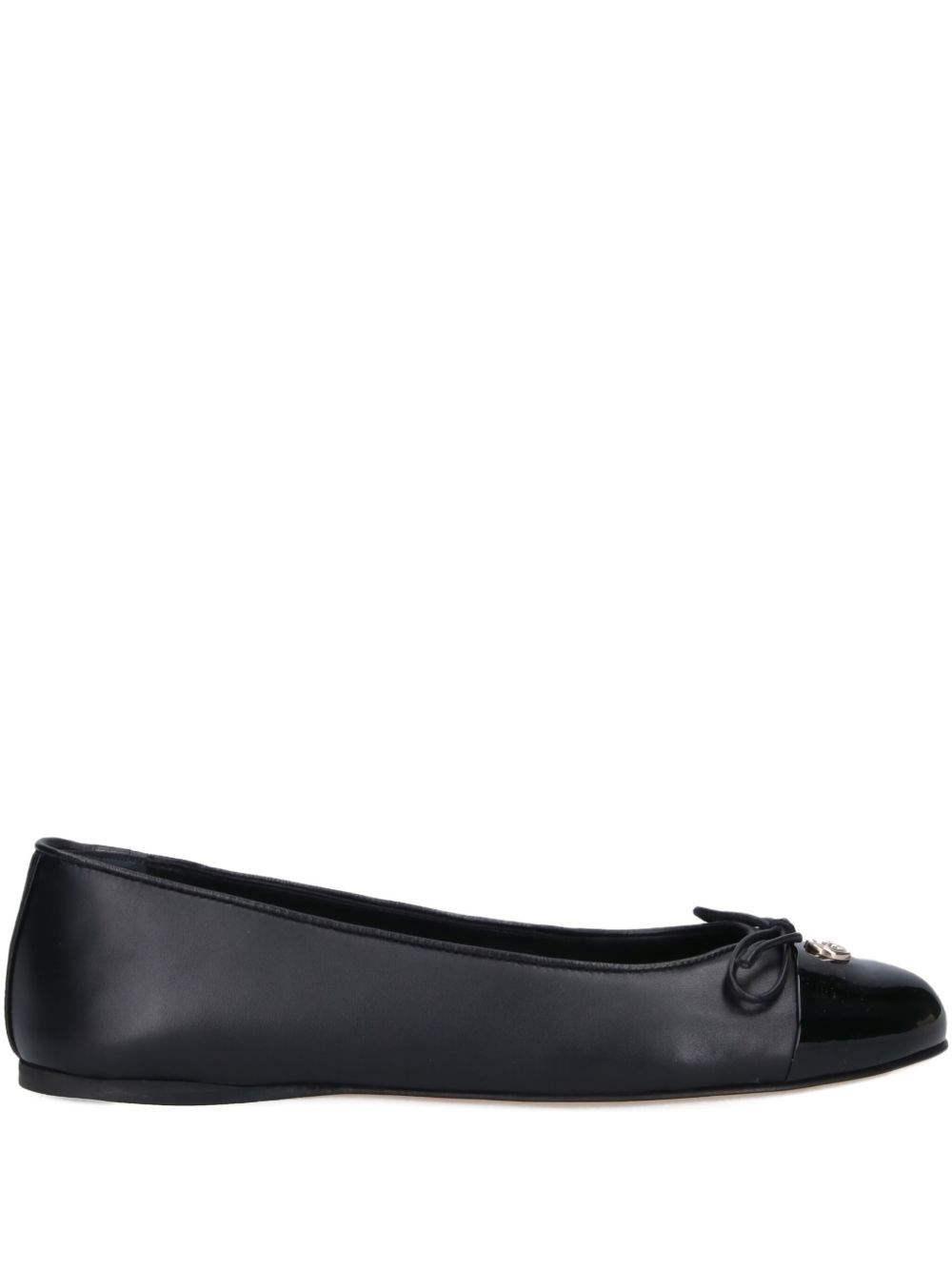Gucci Leather Ballet Flats In Black
