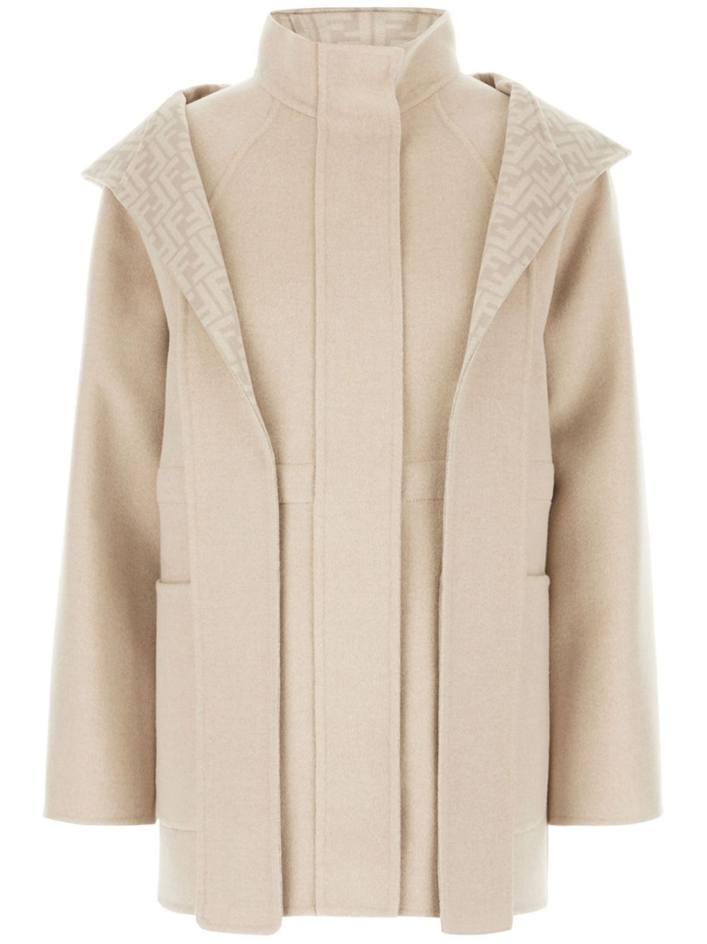 Fendi Ff Lining Parka-style Wool Blouson In Multi