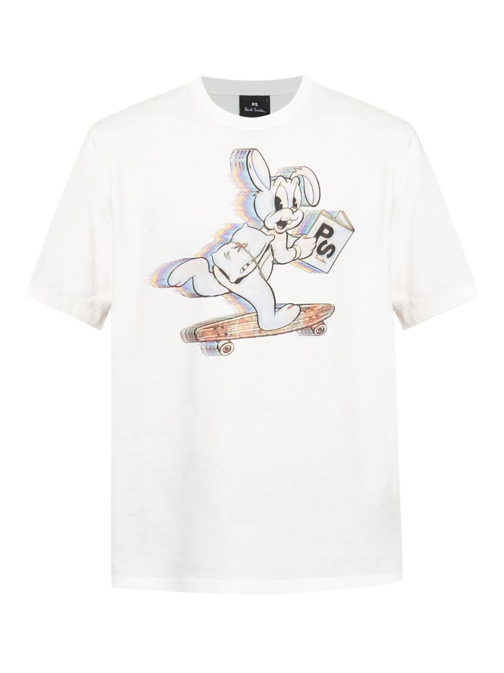 Skate Bunny Cotton T-Shirt - PS PAUL SMITH - Modalova