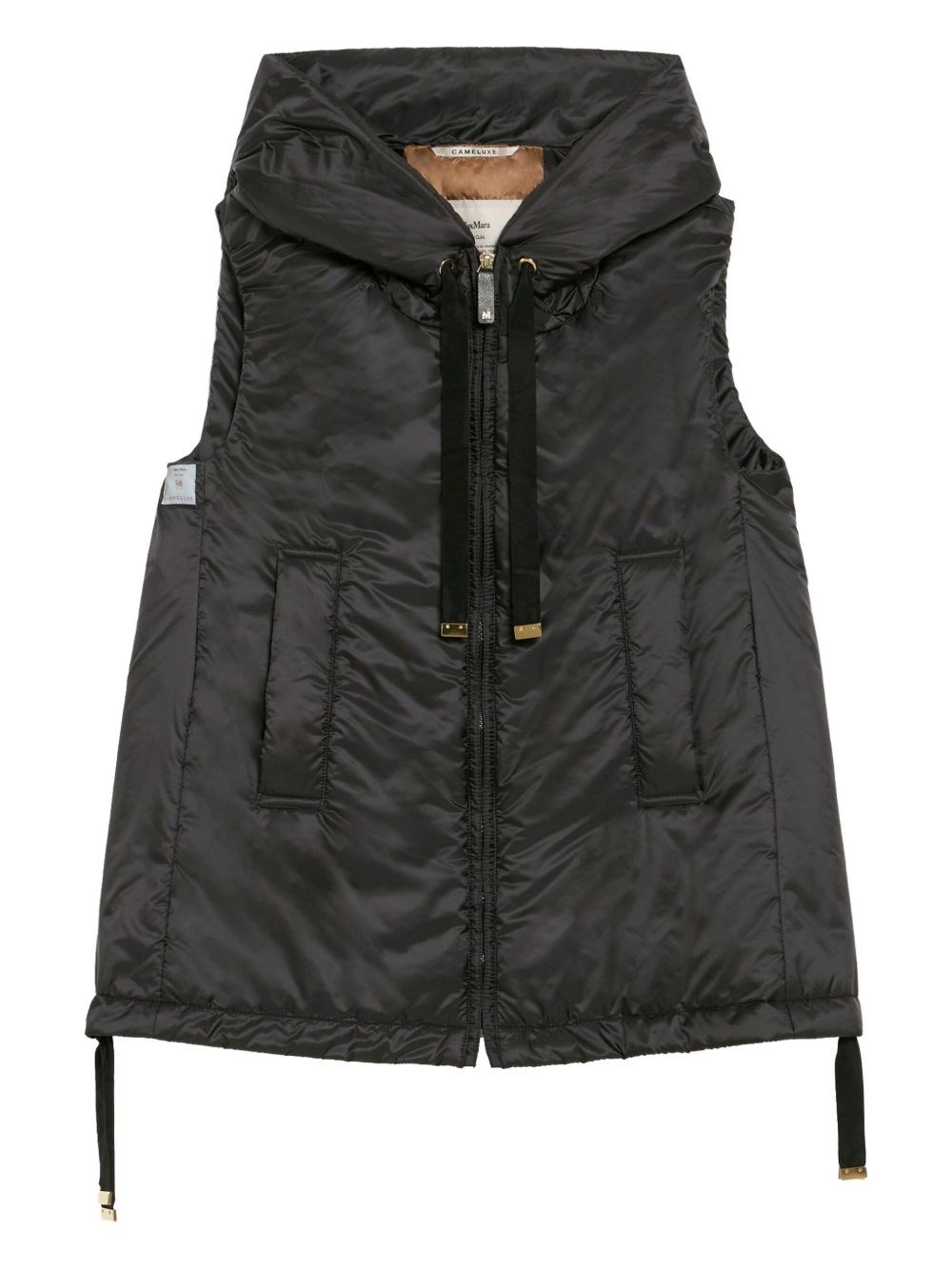 Max Mara The Cube Greengo Sleeveless Jacket In Black