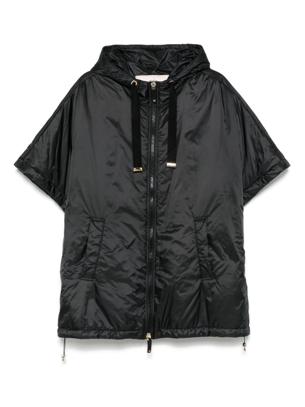 Max Mara The Cube Black Polyester Greca Padded Jacket In Black